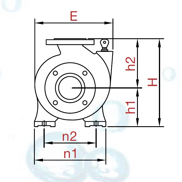 Varan CA65-40-125/3.0T Komple Paslanmaz Çelik AISI 304 Santrifüj Pompa